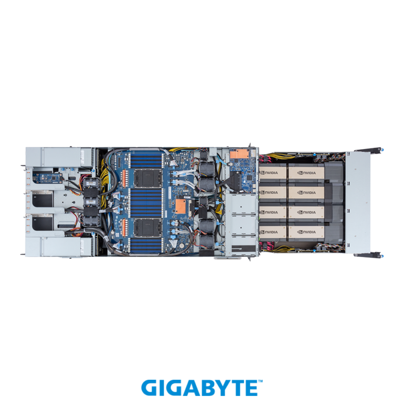Gigabyte G593-SD0- AAX1 HPC/AI Server - 5th/4th Gen Intel® Xeon® Scalable - 5U DP NVIDIA HGX™ H100 8-GPU 4-Root Port - Image 8