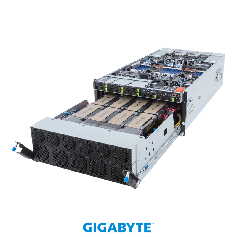 Gigabyte G593-SD0- AAX1 HPC/AI Server - 5th/4th Gen Intel® Xeon® Scalable - 5U DP NVIDIA HGX™ H100 8-GPU 4-Root Port - Image 10