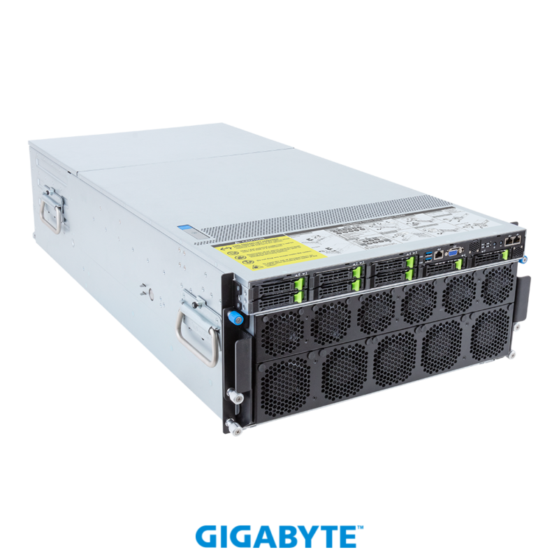 Gigabyte G593-SD2-AAX1 HPC/AI Server - 5th/4th Gen Intel® Xeon® Scalable - 5U DP NVIDIA HGX™ H100 8-GPU 4-Root Port (BF-3) - Image 11