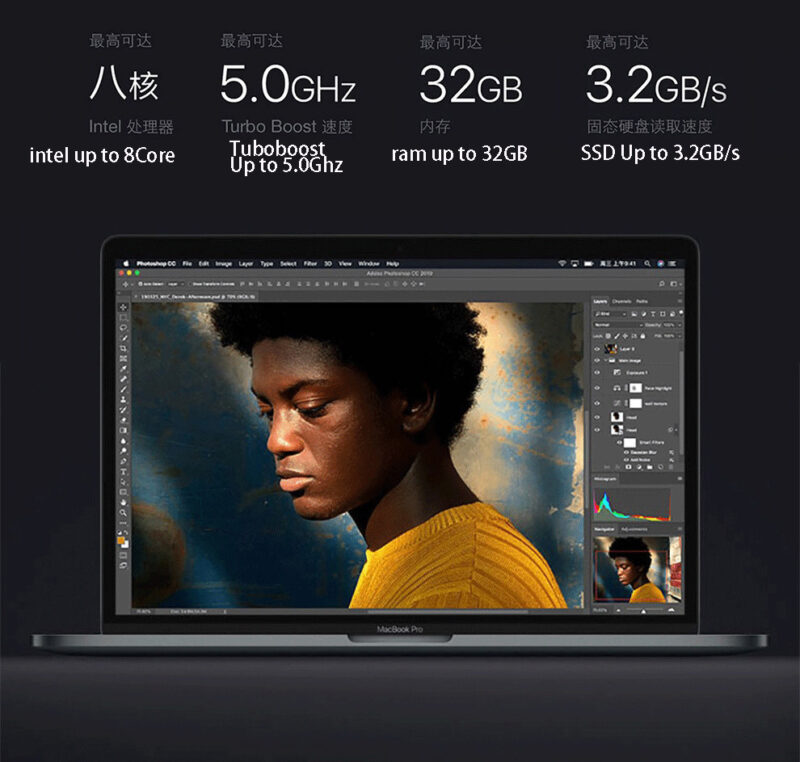 Apple MacBook Pro Air 13 14 15 16 inch Laptop M1 M2 M3 19 20 21 22 23 Gaming Business Student refurbished computer Laptop - Image 4