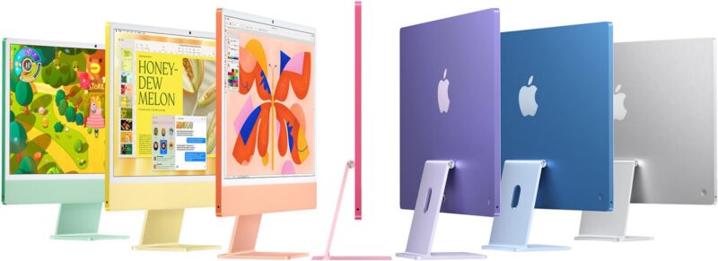 Apple iMac 24" 2024 M4 Silvery Green Blue Pink Orange Purple Yellow 10 cores+10 cores 8 cores+8 cores 16GB 24GB 32GB 256GB 512GB 1TB 2TB - Image 8