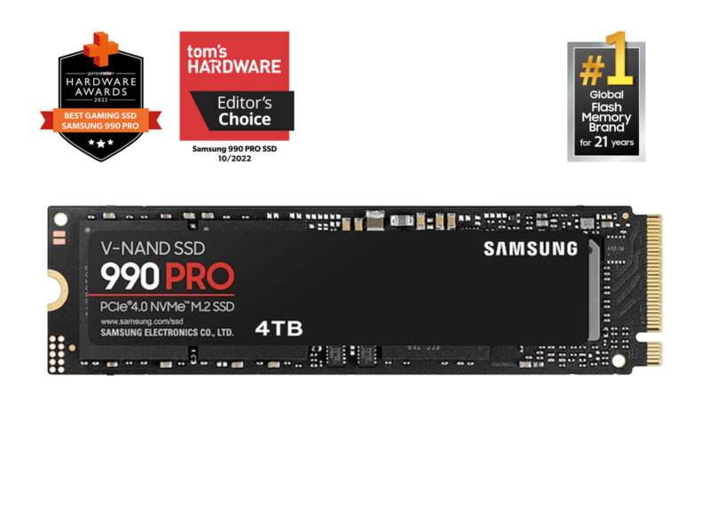 990 PRO PCIe® 4.0 NVMe® SSD 1TB 2TB 4TB MZ-V9P1T0B MZ-V9P2T0B MZ-V9P4T0B
