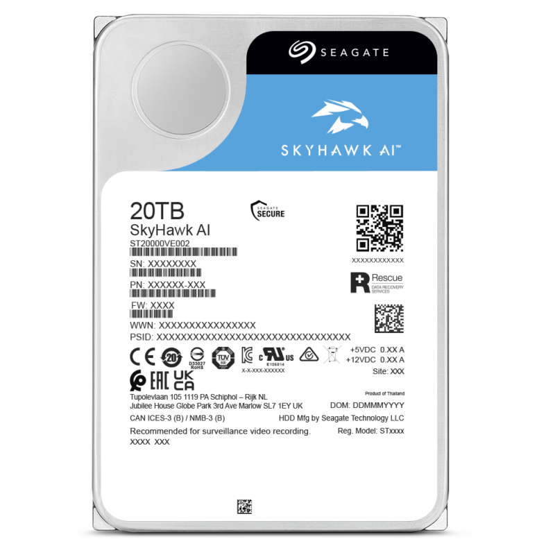 Video Surveillance Hard Drives SkyHawk Video Hard Drive SkyHawk AI 24TB 20TB 16TB 12TB 10TB 8TB - Image 15