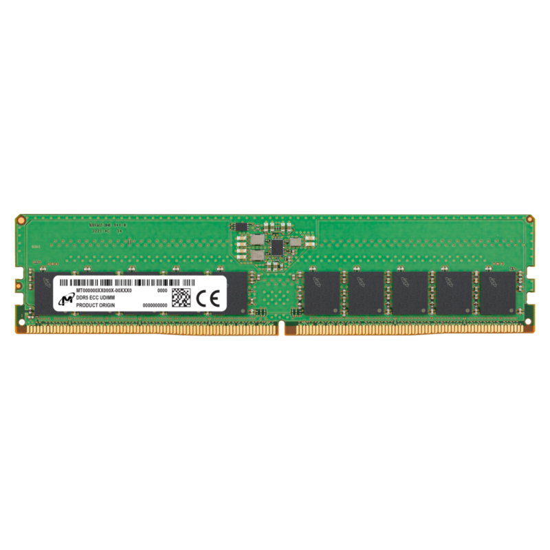 Micron MTC10C1084S1EC56BR 16GB PC5-44800 DDR5-5600MHz ECC-Unbuffered CL46 288-Pin RDIMM Single Rank x8 Memory Module