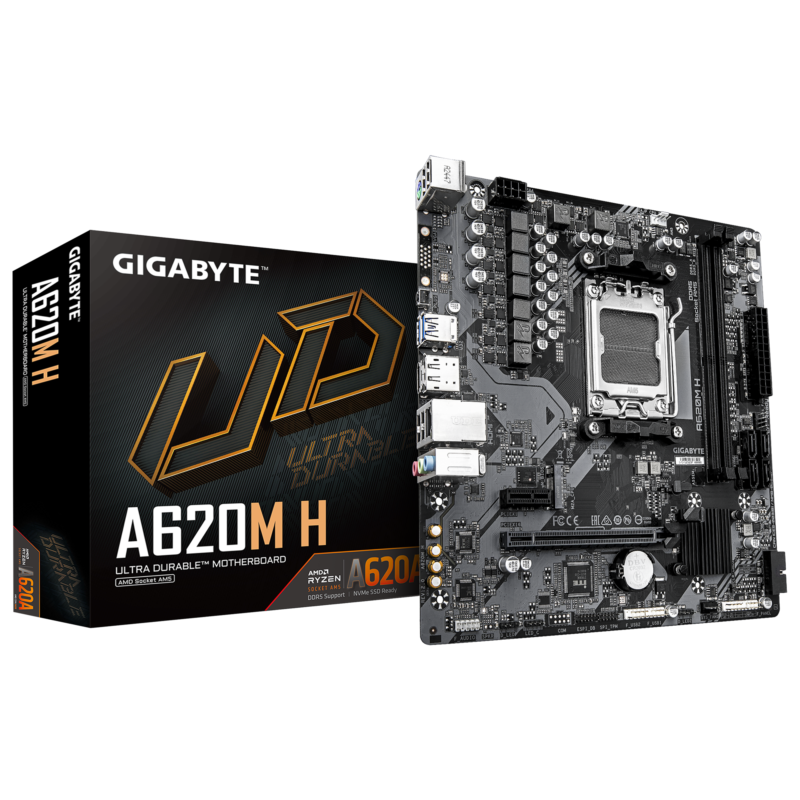 Gigabyte Used Refurbished AM5 DDR5 Desktop motherboard AM5 A620M H