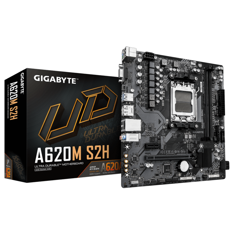 Gigabyte Used Refurbished AM5 DDR5 Desktop motherboard AM5 A620M S2H