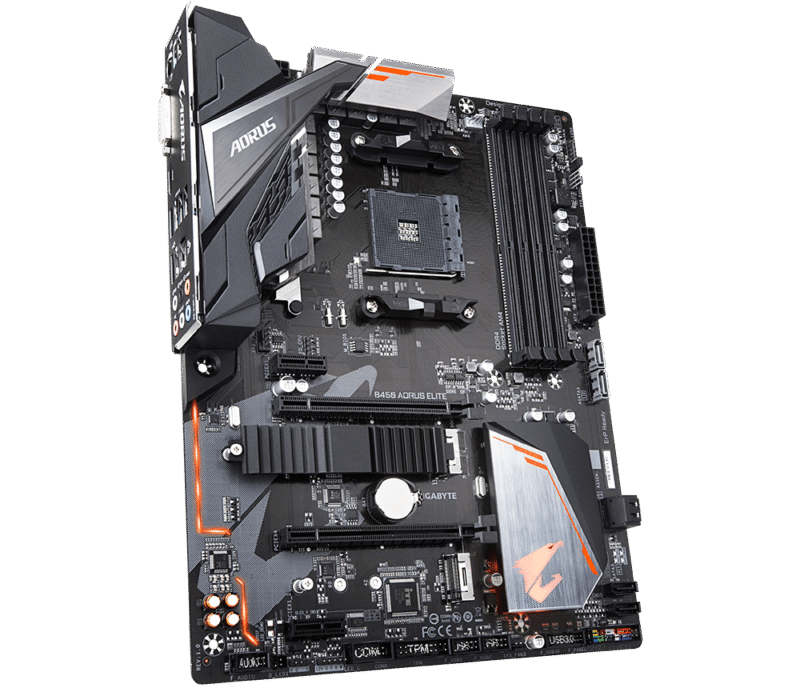 Gigabyte Used Refurbished AM4 Desktop motherboard AM4 B450 AORUS ELITE - Image 3