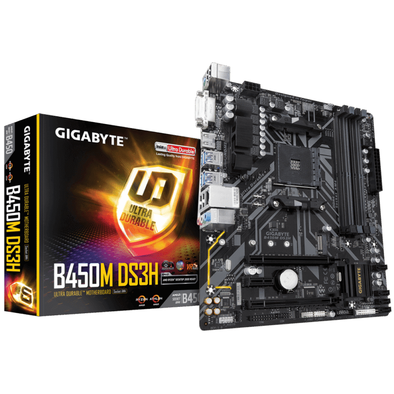 Gigabyte Used Refurbished AM4 Desktop motherboard AM4 B450M DS3H