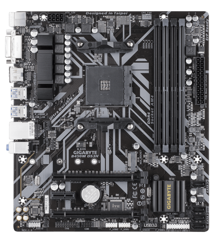 Gigabyte Used Refurbished AM4 Desktop motherboard AM4 B450M DS3H - Image 3