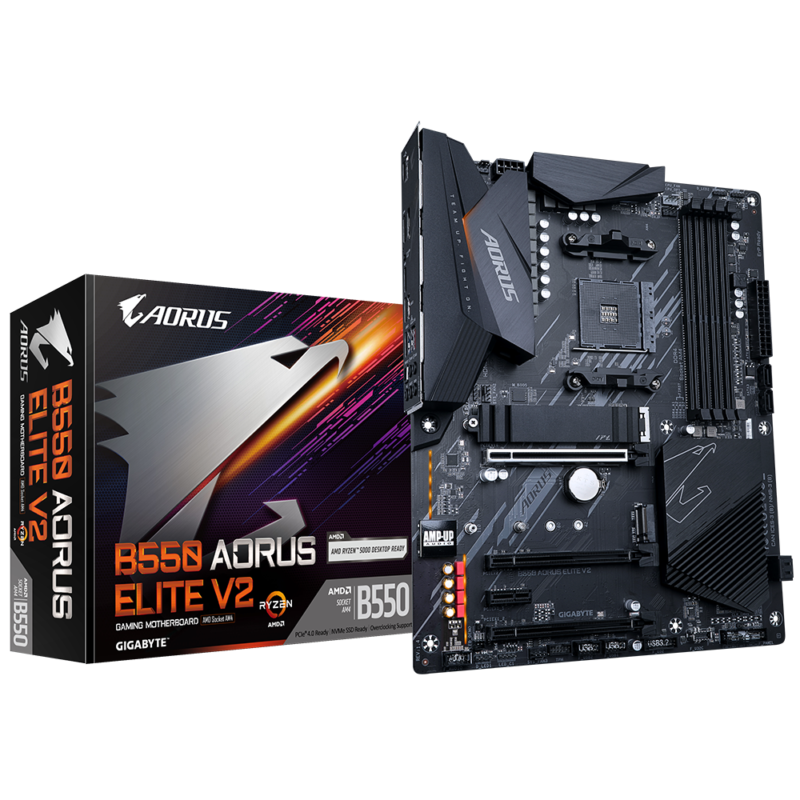 Gigabyte Used Refurbished AM4 Desktop motherboard AM4 B550 AORUS ELITE V2