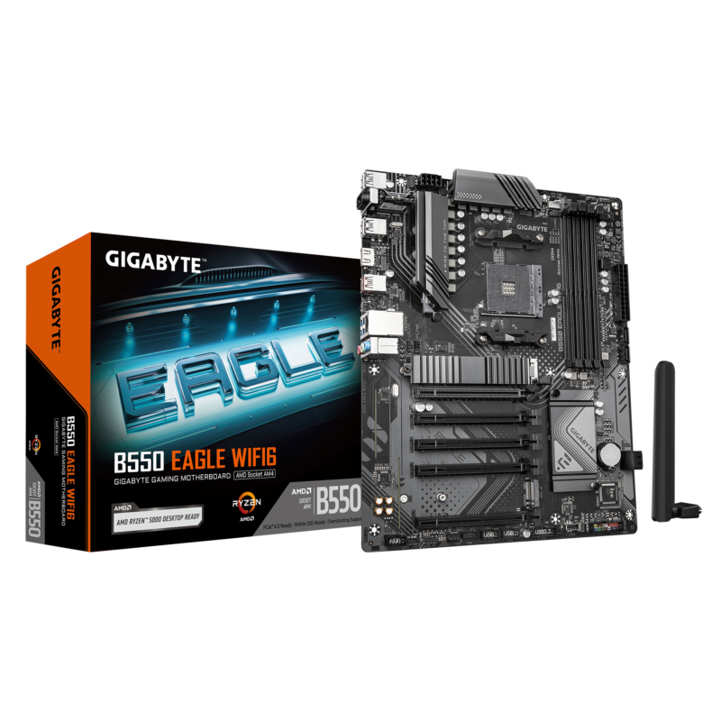 Gigabyte Used Refurbished AM4 Desktop motherboard AM4 B550 EAGLE WIFI6