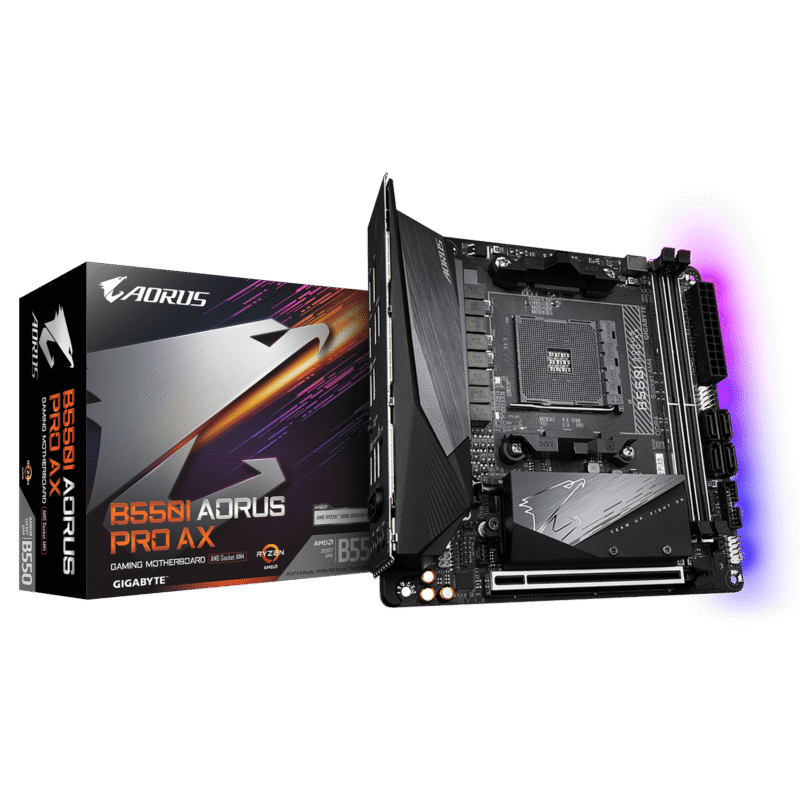 Gigabyte Used Refurbished AM4 Desktop motherboard AM4 B550I AORUS PRO AX