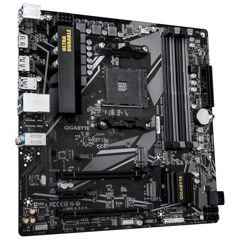 Gigabyte Used Refurbished AM4 Desktop motherboard AM4 B550M DS3H R2 - Image 3