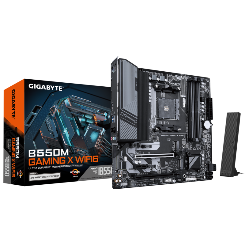Gigabyte Used Refurbished AM4 Desktop motherboard AM4 B550M GAMING X WIFI6