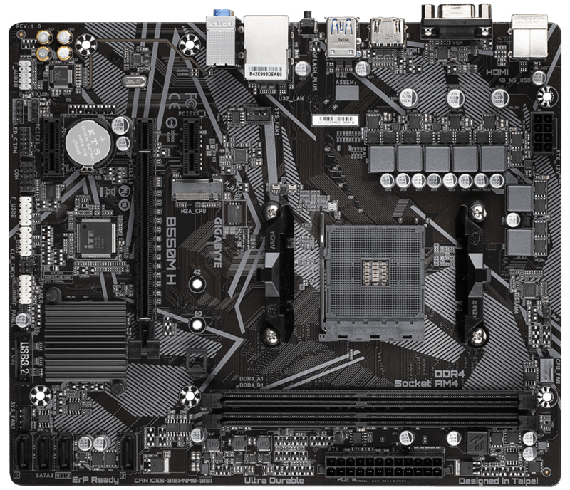 Gigabyte Used Refurbished AM4 DDR4 Desktop motherboard AM4 B550M H