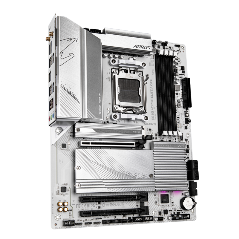 Gigabyte New Used Refurbished AM5 DDR5 Desktop motherboard AM5 B650 AORUS ELITE AX ICE - Image 3