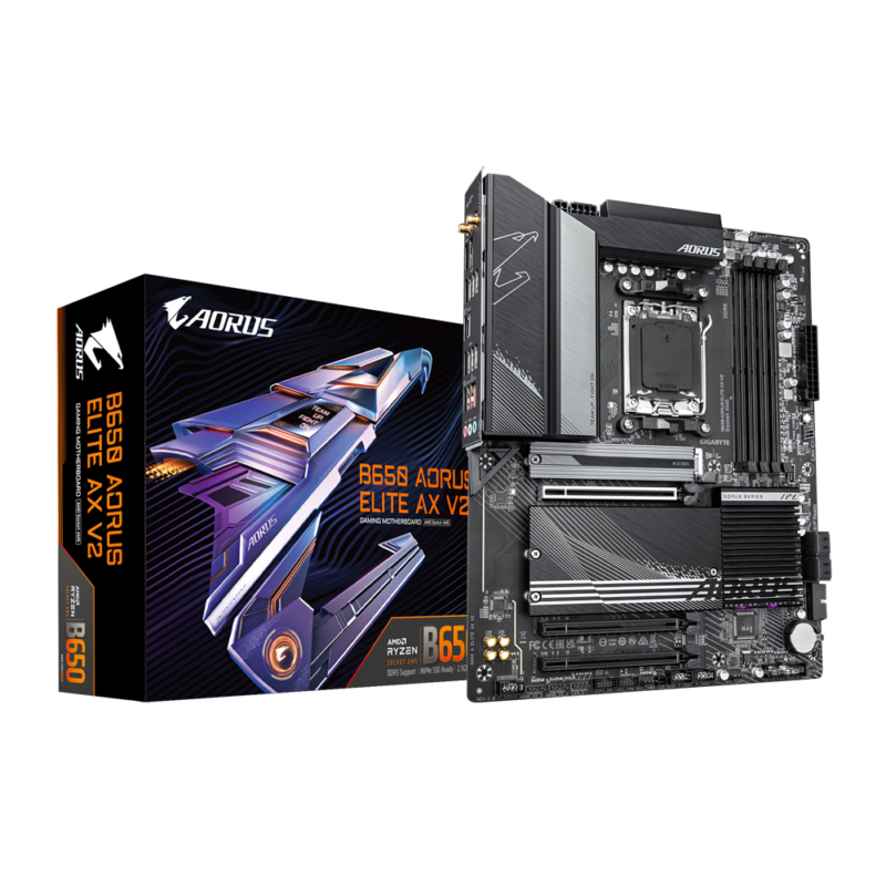 Gigabyte New Used Refurbished AM5 DDR5 Desktop motherboard AM5 B650 AORUS ELITE AX V2