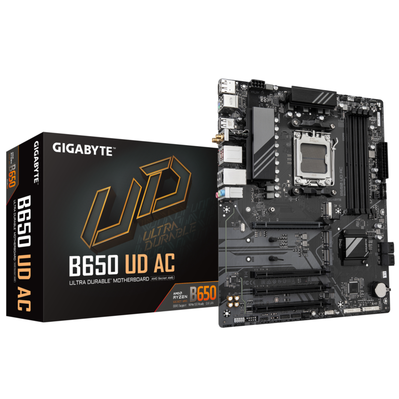 Gigabyte New Used Refurbished AM5 DDR5 Desktop motherboard AM5 B650 UD AC