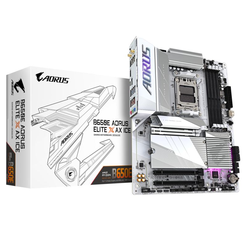 Gigabyte New Used Refurbished AM5 DDR5 Desktop motherboard AM5 B650E AORUS ELITE X AX ICE