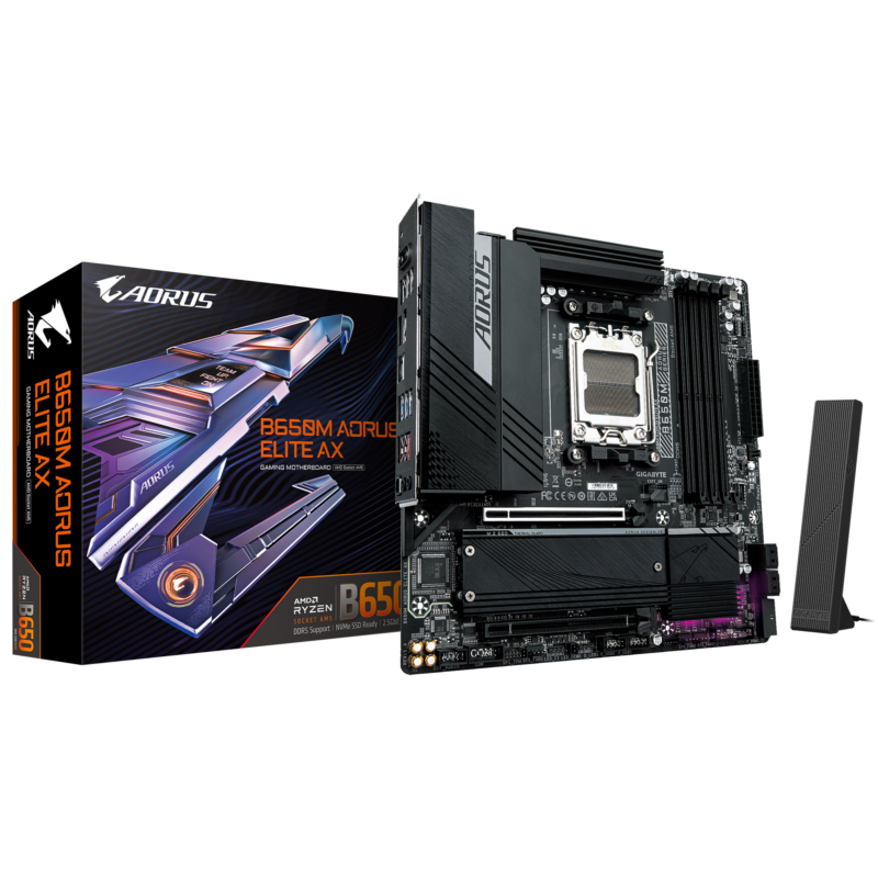 Gigabyte New Used Refurbished AM5 DDR5 Desktop motherboard AM5 B650M AORUS ELITE AX