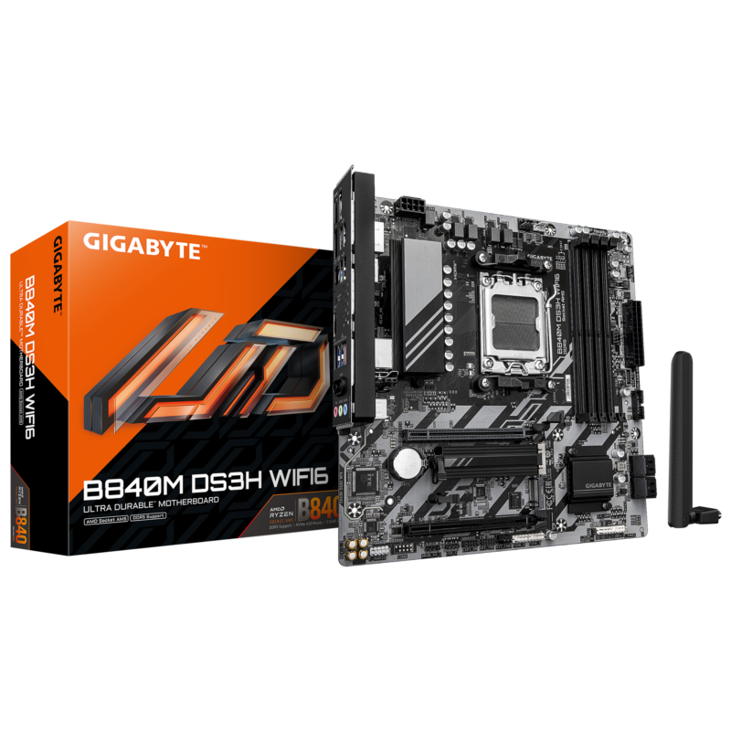 Gigabyte New Used Refurbished AMD Socket AM5 DDR5 Desktop motherboard AM5 B840M DS3H WIFI6