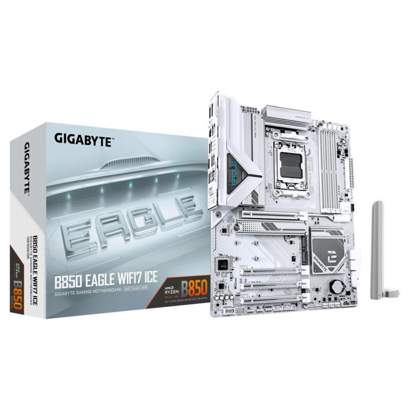 Gigabyte New Used Refurbished AMD Socket AM5 DDR5 Desktop motherboard AM5 B850 EAGLE WIFI7 ICE