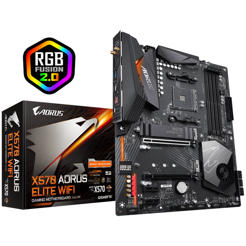 Gigabyte Used Refurbished AM4 DDR4 Desktop motherboard AM4 X570 AORUS ELITE WIFI