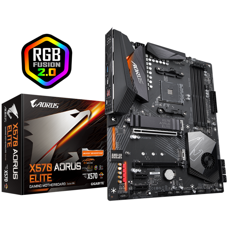 Gigabyte Used Refurbished AM4 DDR4 Desktop motherboard AM4 X570 AORUS ELITE