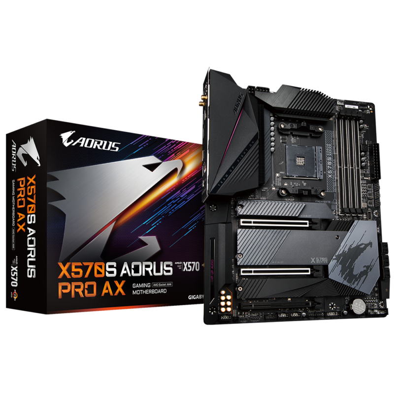 Gigabyte Used Refurbished AM4 DDR4 Desktop motherboard AM4 X570S AORUS PRO AX