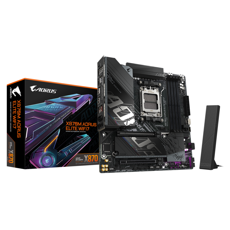 Gigabyte New Used Refurbished AMD Socket AM5 DDR5 Desktop motherboard AM5 X870M AORUS ELITE WIFI7