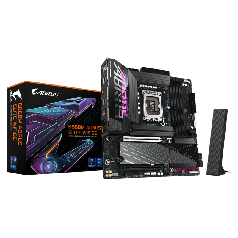 Gigabyte New Used Refurbished DDR5 Intel Socket 1851 DDR5 Micro ATX Intel Core Ultra Processors Desktop motherboard B860M AORUS ELITE WIFI6E
