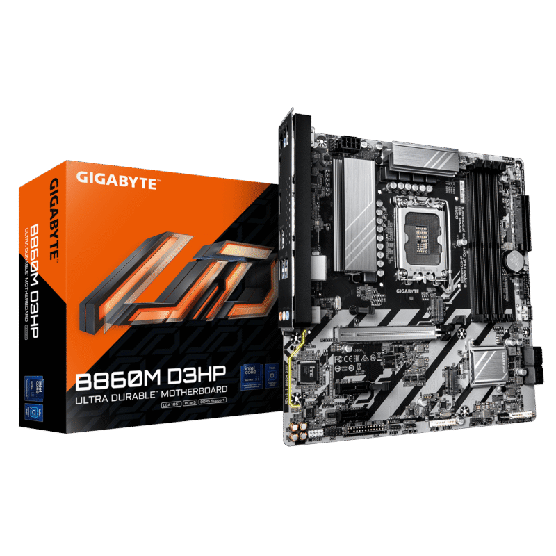 Gigabyte New Used Refurbished DDR5 Intel Socket 1851 DDR5 ATX Intel Core Ultra Processors Desktop motherboard B860M D3HP