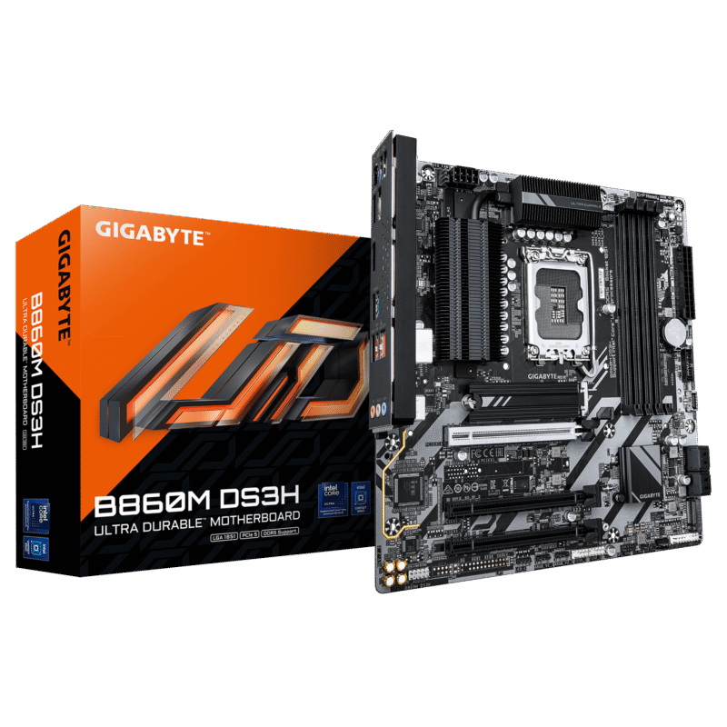 Gigabyte New Used Refurbished DDR5 Intel Socket 1851 DDR5 Micro ATX Intel Core Ultra Processors Desktop motherboard B860M DS3H