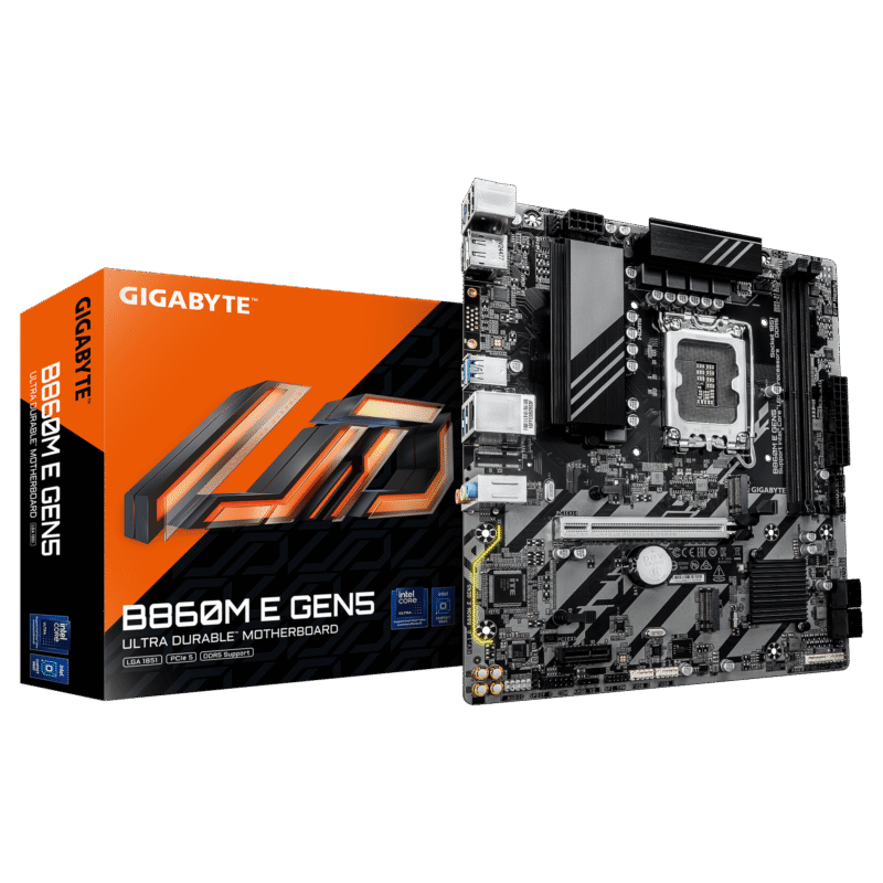 Gigabyte New Used Refurbished DDR5 Intel Socket 1851 DDR5 Micro ATX Intel Core Ultra Processors Desktop motherboard B860M E GEN5