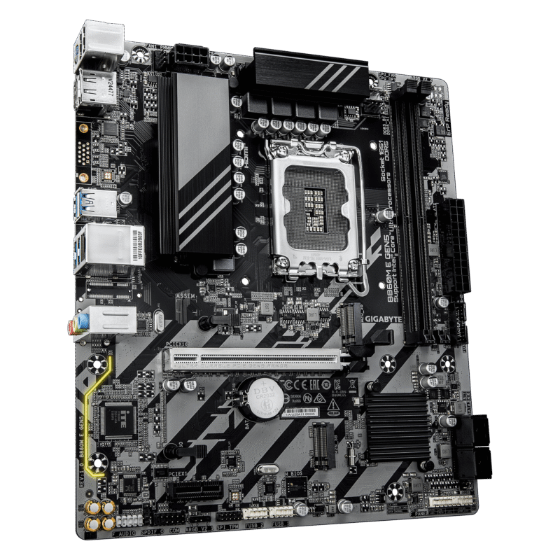 Gigabyte New Used Refurbished DDR5 Intel Socket 1851 DDR5 Micro ATX Intel Core Ultra Processors Desktop motherboard B860M E GEN5 - Image 4