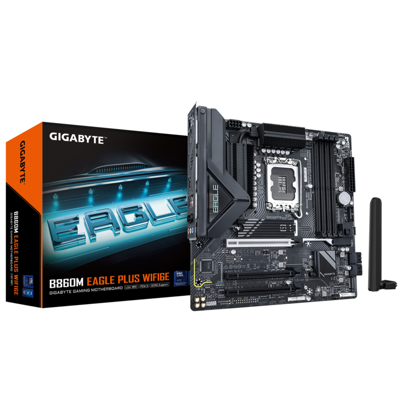 Gigabyte New Used Refurbished DDR5 Intel Socket 1851 DDR5 Micro ATX Intel Core Ultra Processors Desktop motherboard B860M EAGLE PLUS WIFI6E