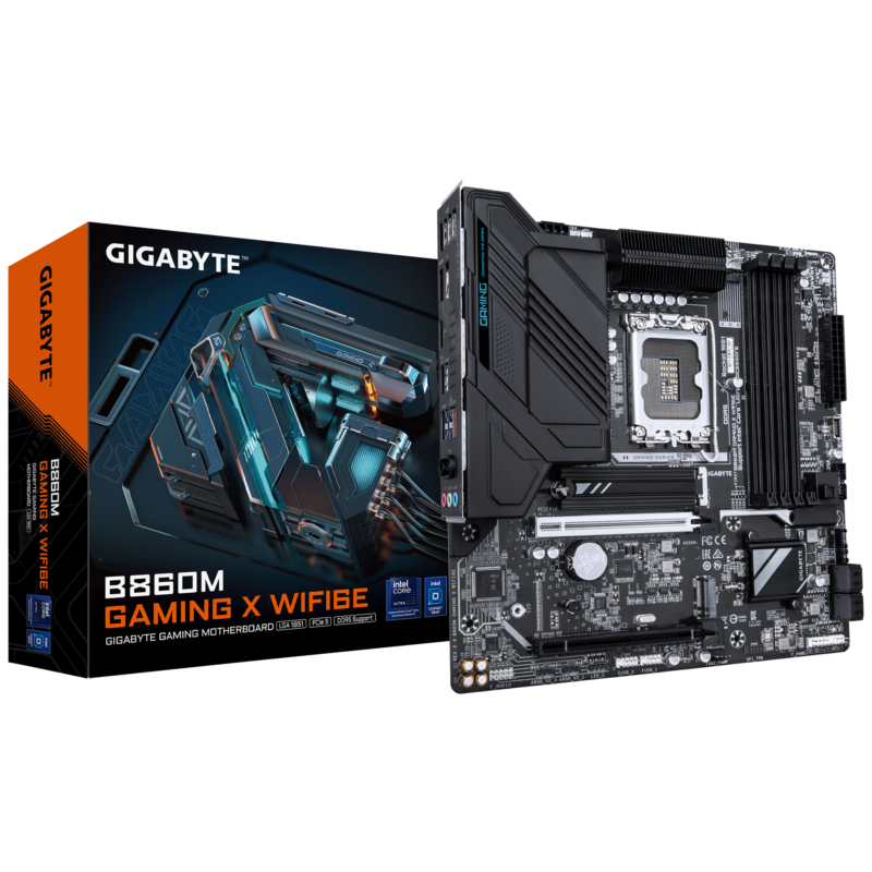 Gigabyte New Used Refurbished DDR5 Intel Socket 1851 DDR5 Micro ATX Intel Core Ultra Processors Desktop motherboard B860M GAMING X WIFI6E