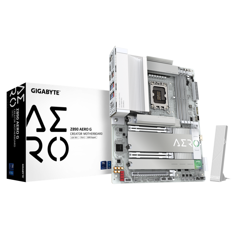 Gigabyte New Used Refurbished DDR5 Intel Socket 1851 DDR5 Micro ATX Intel Core Ultra Processors Desktop motherboard Z890 AERO G