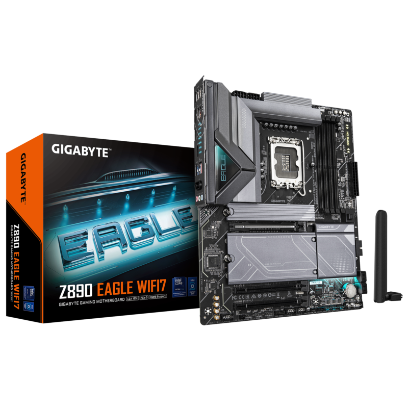 Gigabyte New Used Refurbished DDR5 Intel Socket 1851 DDR5 ATX Intel Core Ultra Processors Desktop motherboard Z890 EAGLE WIFI7