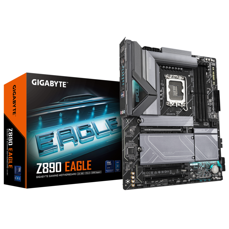 Gigabyte New Used Refurbished DDR5 Intel Socket 1851 DDR5 ATX Intel Core Ultra Processors Desktop motherboard Z890 EAGLE