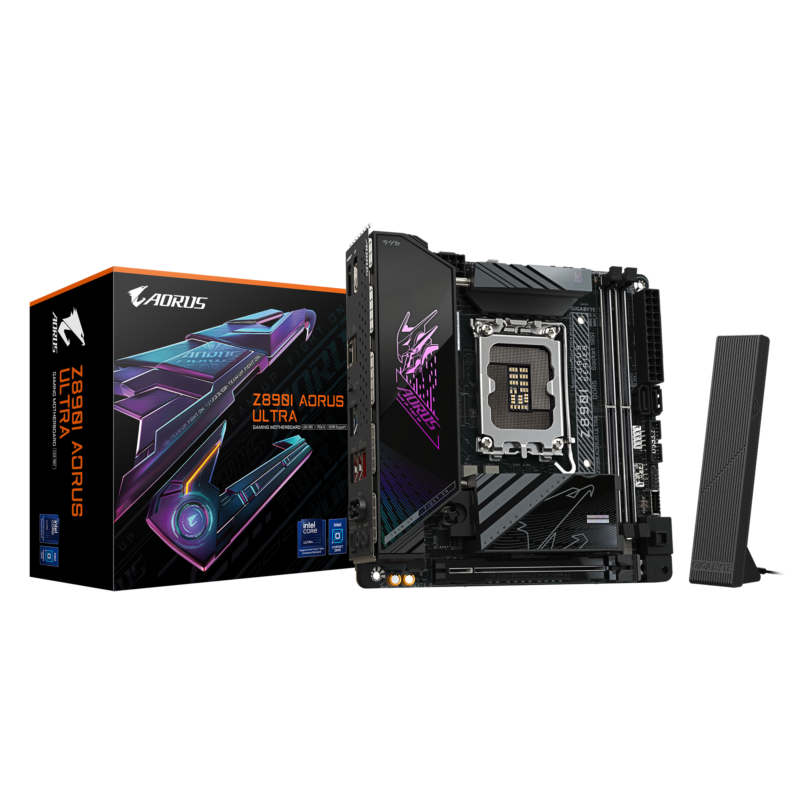Gigabyte New Used Refurbished DDR5 Intel Socket 1851 DDR5 ATX Intel Core Ultra Processors Desktop motherboard Z890I AORUS ULTRA