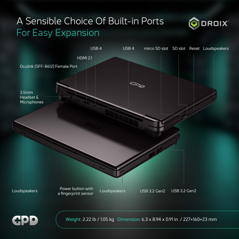 GPD Win Max2 Max 2 Mini Laptop R7-8840U ai 9 HX370 32GB 512GB 1TB 2TB 4TB Wifi 4G Version gaming laptop consoles - Image 4