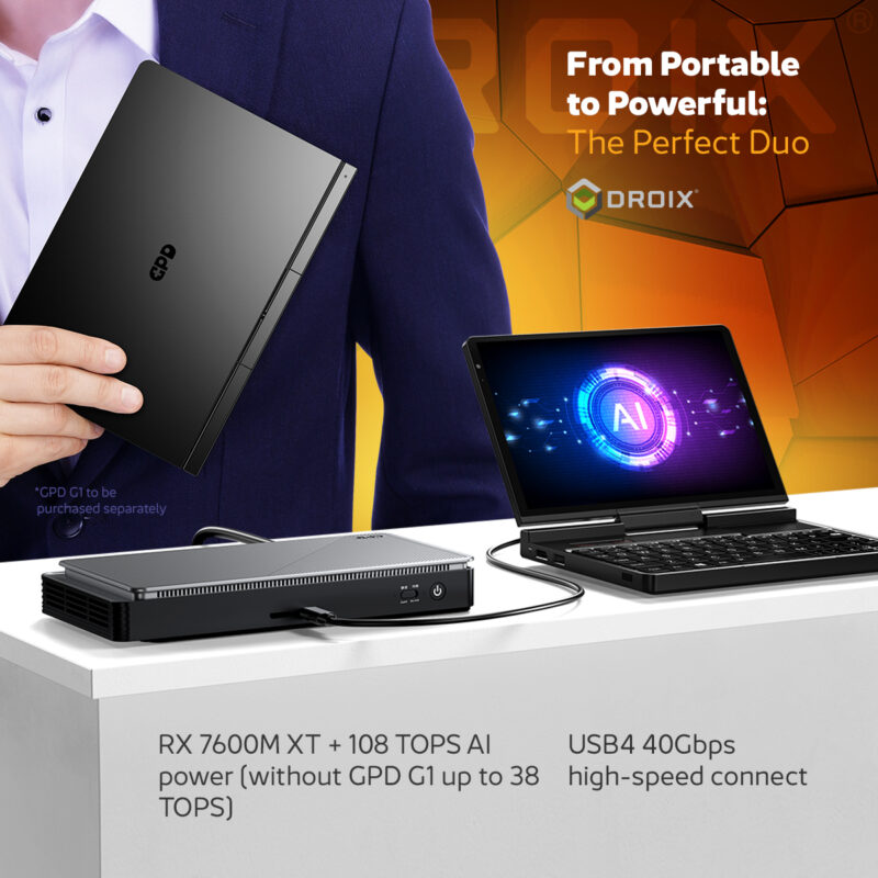 GPD Pocket 4 Mini Laptop R7 8840U AI9 HX370 16GB 32GB 64GB 512GB 1TB 2TB 4TB - Image 7