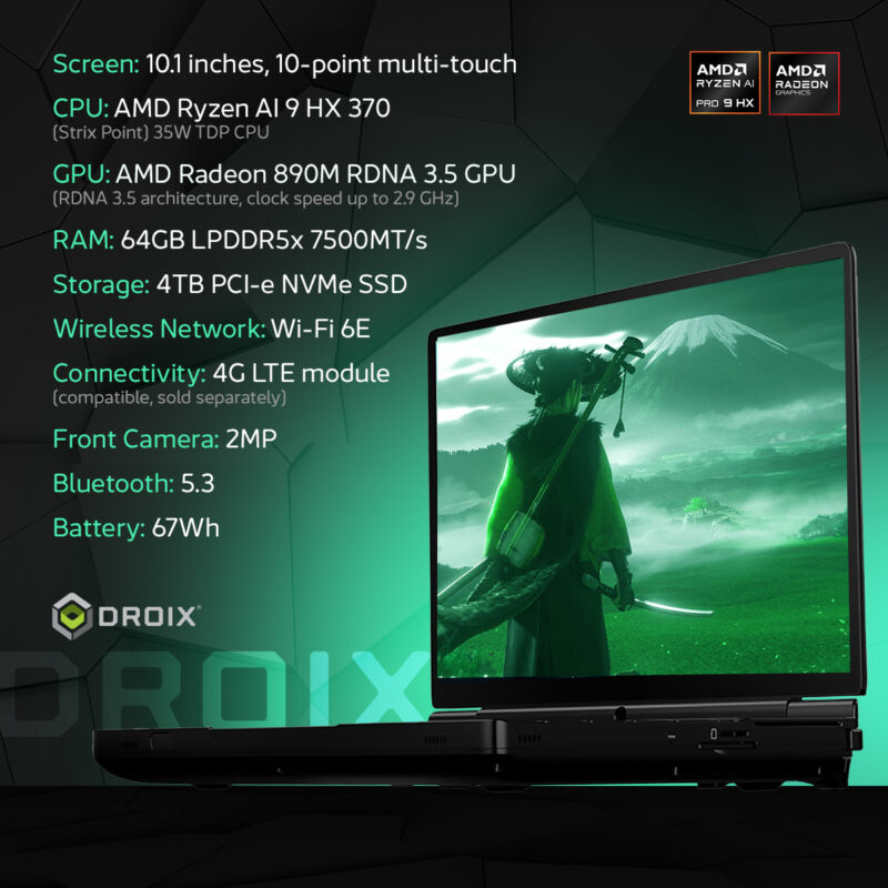 GPD Win Max2 Max 2 Mini Laptop R7-8840U ai 9 HX370 32GB 512GB 1TB 2TB 4TB Wifi 4G Version gaming laptop consoles - Image 18