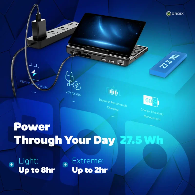 GPD MicroPC 2 UMPC Core i3-N300 N250 16GB 512GB 1TB 2TB 4TB - Image 6