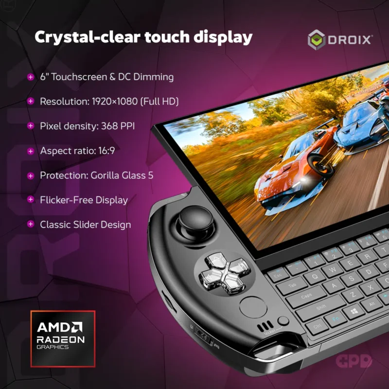 GPD Win4 Gaming Console Handheld PC Device Win 4 AI Game Console Handheld Computer Win11 AI 9 HX 370 R7-8840U 32G 1TB 2TB - Image 2