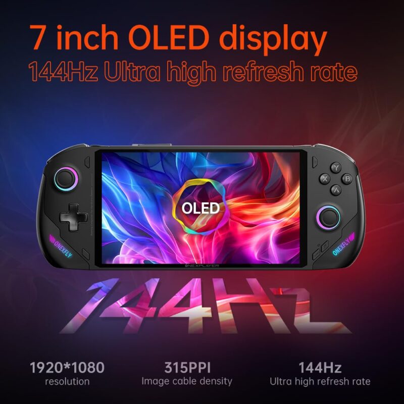 One XPlayer Onexfly F1 PRO AMD Ryzen AI 9 HX 370 64GB+2TB 64GB+2TB 64GB+4TB AMD Ryzen 7 8840U 32GB+1TB 32GB+2TB 32GB 1TB 2TB 64G 2TB 4TB 7 Inches OLED Handheld PC Video Game Console OneXPlayer OneXFly F1 PRO Portable Win 11 Home OS Laptop 1920X1080 Mini Pocket Tablet PC Black - Image 14
