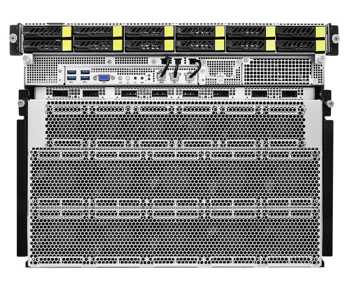 8U16X-GNR2_20B300-3(L) ASRock Rack 8U16X-GNR2 B300 HGX B300 NVL8 270GB Air-Cooled (8) Intel Granite Rapids (2) AI Graphics Card GPU Server - Image 1