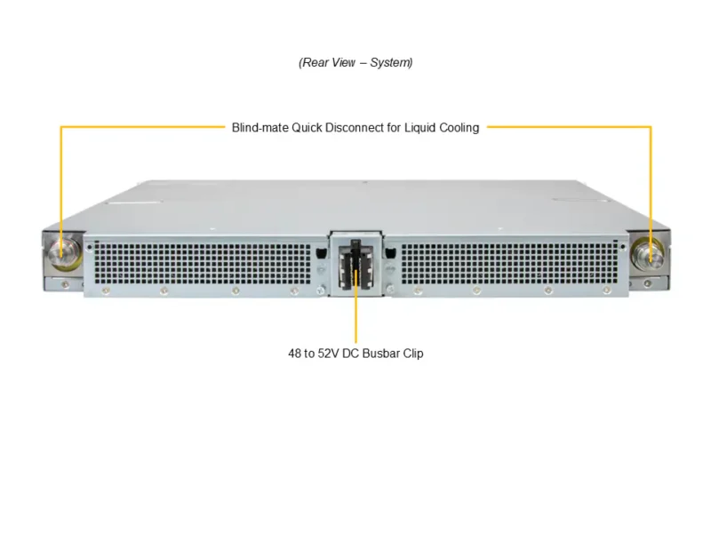 Supermicro ARS-121GL-NB2B-LCC GB200 NVL4 (4) NVIDIA Grace CPU (2) AI Graphics Card GPU