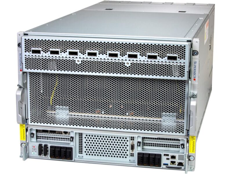 Supermicro SuperServer AS-8126GS-NB3RT HGX B300 NVL8 270GB Air-Cooled (8) AMD Turin (2) AI Graphics Card GPU Server
